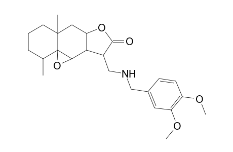 2H-benzo[f]oxireno[2,3-e]benzofuran-8(9H)-one, 9-[[[(3,4-dimethoxyphenyl)methyl]amino]methyl]octahydro-2,5a-dimethyl-