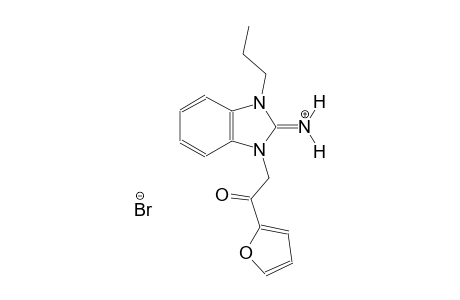 1-[2-(2-furyl)-2-oxoethyl]-3-propyl-1,3-dihydro-2H-benzimidazol-2-iminium bromide