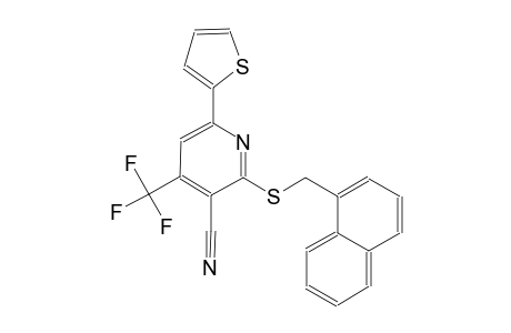 3-pyridinecarbonitrile, 2-[(1-naphthalenylmethyl)thio]-6-(2-thienyl)-4-(trifluoromethyl)-