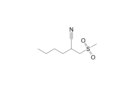2-Cyano-1-methanesulfonylhexane