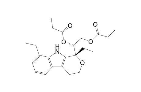 (1R,1'R)-1,8-Diethyl-1-(1',2'-dipropionyloxy)ethyl-1,3,4,9-tetrahydropyran[3,4-b]indole