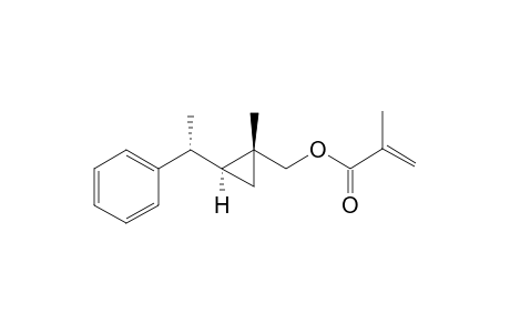 methacrylic acid[(1R*,2S*)-1-methyl-2-((R*)-1-phenylethyl)cyclopropyl)]methyl