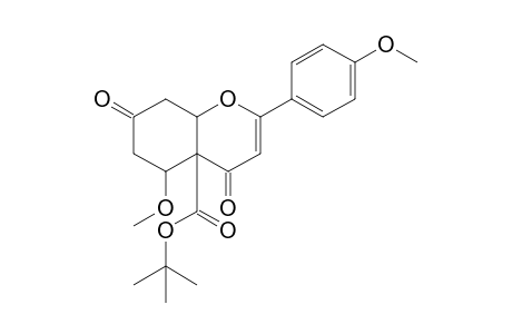4a-(tert-Butoxycarbonyl)-5-methoxy-2-(4'-methoxyphenyl)-4a,5,6,7,8,8a-hexahydro-4H-benzo[b]pyran-4,7-dione