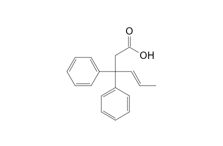 (E)-3,3-diphenyl-4-hexenoic acid