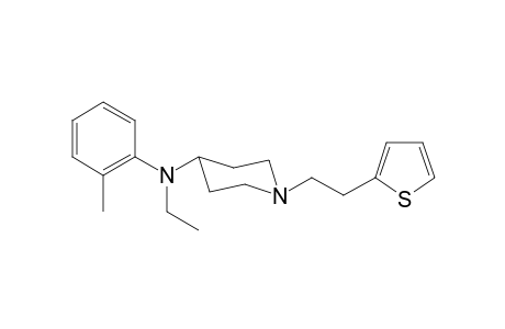 N-Ethyl-N-(2-methylphenyl)-1-[(2-thiophen-2-yl)ethyl]-piperidin-4-amine