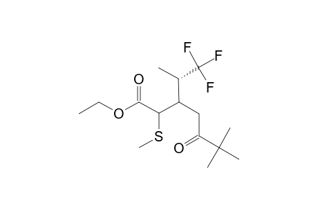 ETHYL-3-(1,1,1-TRIFLUOROPROP-2-YL)-6,6-DIMETHYL-2-(METHYLTHIO)-5-OXOHEPTANOATE;MAJOR-ISOMER