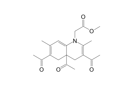 Methyl (3,4a,6-triacetyl-1,4,4a,5-tetrahydro-2,7-dimethyl-1-quinolyl)-acetate