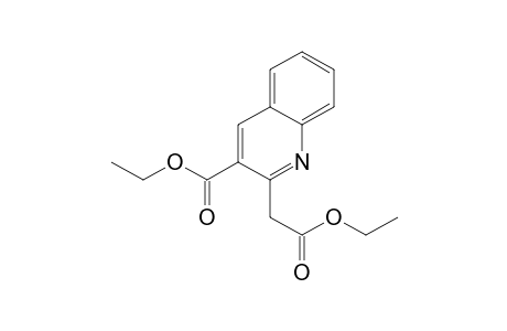 2-Quinolineacetic acid, 3-(ethoxycarbonyl)-, ethyl ester
