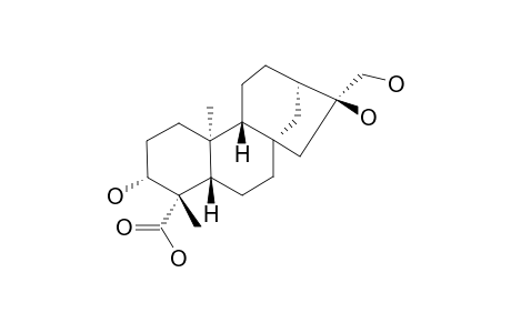 CUSSOVANTONIN-A;ENT-3-ALPHA,16-BETA,17-TRIHYDROXYKAURAN-19-OIC-ACID