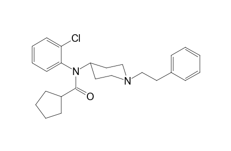 N-(2-Chlorophenyl)-N-[1-(2-phenylethyl)piperidin-4-yl]cyclopentanecarboxamide