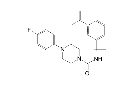 4-(4-fluorophenyl)-N-[1-(3-isopropenylphenyl)-1-methylethyl]-1-piperazinecarboxamide