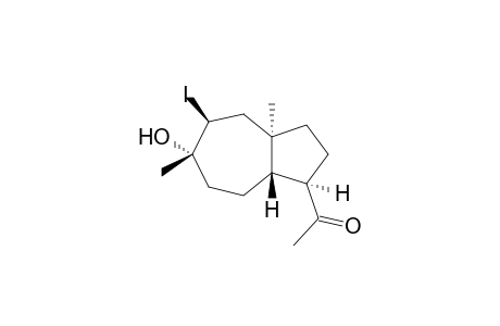 1-Acetyl-5-iodo-3a,6-dimethyldecahydroazulen-6-ol