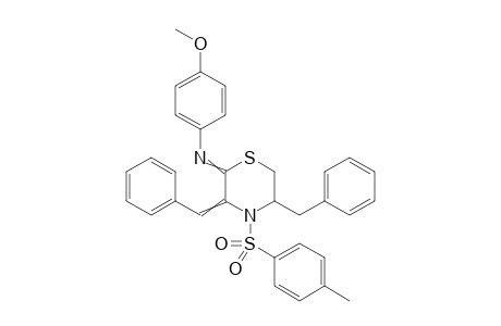 5-Benzyl-3-benzylidene-N-(4-methoxyphenyl)-4-tosylthiomorpholin-2-imine
