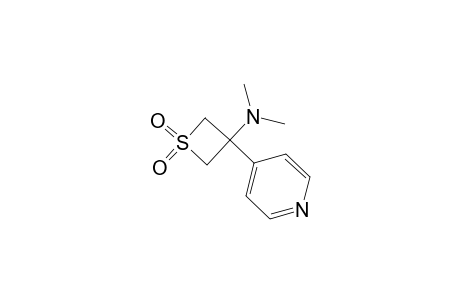 N,N-dimethyl-1,1-bis(oxidanylidene)-3-pyridin-4-yl-thietan-3-amine