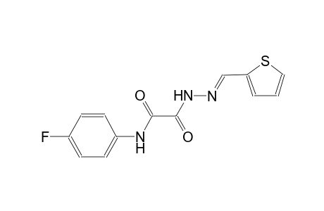 N-(4-fluorophenyl)-2-oxo-2-[(2E)-2-(2-thienylmethylene)hydrazino]acetamide