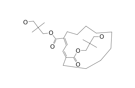 1,4-BIS-(2,2-DIMETHYL-3-HYDROXYPROPOXYCARBONYL)-(Z)-1,(Z)-3-CYCLOTRIDECADIENE