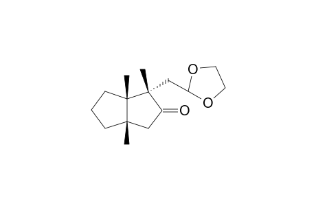 (3S,3aS,6aS)-3-(1,3-dioxolan-2-ylmethyl)-3,3a,6a-trimethyl-1,4,5,6-tetrahydropentalen-2-one