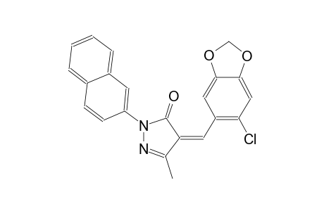 (4Z)-4-[(6-chloro-1,3-benzodioxol-5-yl)methylene]-5-methyl-2-(2-naphthyl)-2,4-dihydro-3H-pyrazol-3-one