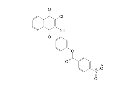 3-[(3-chloro-1,4-dioxo-1,4-dihydro-2-naphthalenyl)amino]phenyl 4-nitrobenzoate