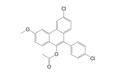 9-Acetoxy-3-chloro-6-methoxy-10-(p-chlorophenyl)phenanthrene