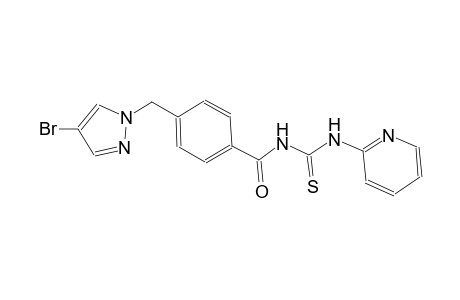 N-{4-[(4-bromo-1H-pyrazol-1-yl)methyl]benzoyl}-N'-(2-pyridinyl)thiourea