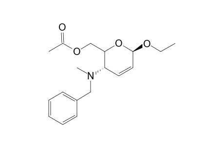.alpha.-D-erythro-Hex-2-enopyranoside, ethyl 2,3,4-trideoxy-4-[methyl(phenylmethyl)amino]-, 6-acetate