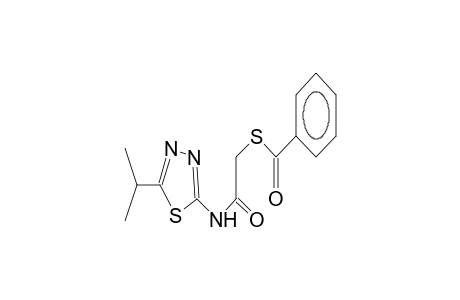 N-(5-isopropyl-1,3,4-thiadiazol-2-yl)benzoylthioacetamide