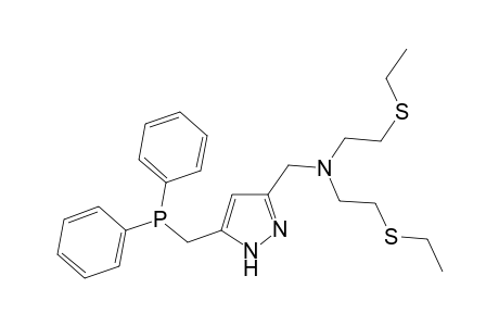 N-{5-[(Diphenylphosphanyl)methyl]-1H-pyrazol-3-yl methyl}-N,N-bis[(2-ethylsulfanyl)ethyl]amine