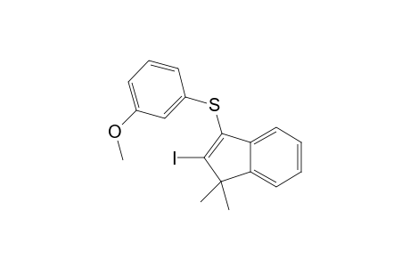 (2-Iodo-1,1-dimethyl-1H-inden-3-yl) (3-methoxyphenyl) sulfide