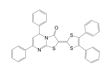 2-(4,5-diphenyl-1,3-dithiol-2-ylidene)-5,7-diphenyl-5H-thiazolo[3,2-a]pyrimidin-3-one