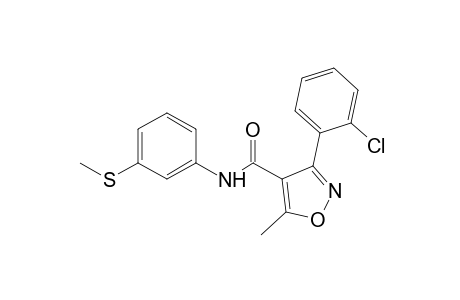 3-(o-chlorophenyl)-5-methyl-3'-(methylthio)-4-isoxazolecarboxanilide