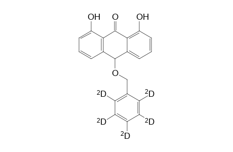 10-(2',3',4',5',6'-Pentadeuterio-benzyloxy)-1,8-dihydroxy-9(10H)-anthracenone