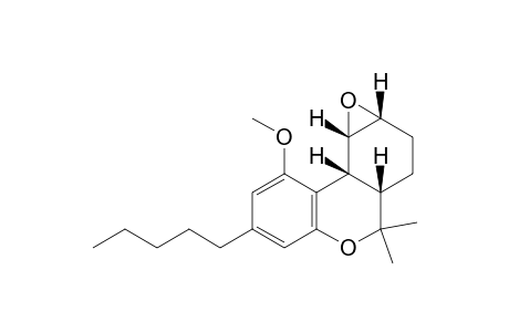 9-Methoxy-4,4-dimethyl-7-pentyl-1a,2,3a,4,9b,9c-hexahydro-3H-oxireno[2',3':3,4] benzo[1,2-c]chromene