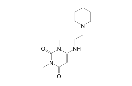 1,3-dimethyl-6-{[2-(1-piperidinyl)ethyl]amino}-2,4(1H,3H)-pyrimidinedione