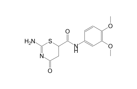 2-amino-N-(3,4-dimethoxyphenyl)-4-oxo-5,6-dihydro-4H-1,3-thiazine-6-carboxamide