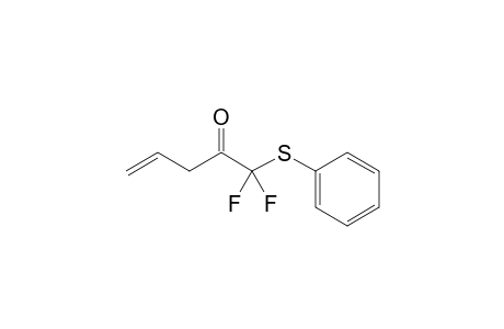 1,1-Difluoro-1-phenylsulfanyl-4-pentenone