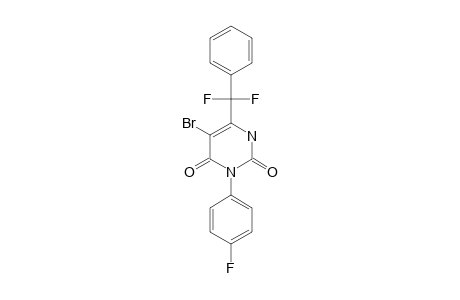 5-BROMO-6-(DIFLUOROMETHYLPHENYL)-3-(4-FLUOROPHENYL)-2,4-PYRIMIDINDIONE