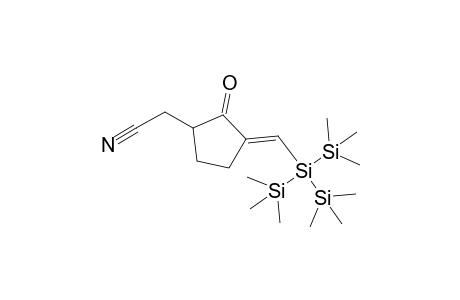 5-Cyanomethyl-2-[tris(trimethylsilyl)silylmethylene]cyclopentanone