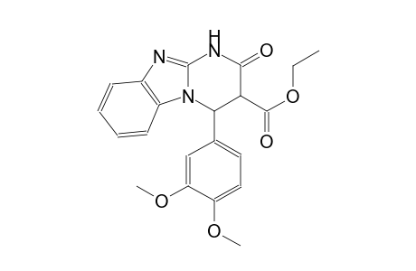 pyrimido[1,2-a]benzimidazole-3-carboxylic acid, 4-(3,4-dimethoxyphenyl)-1,2,3,4-tetrahydro-2-oxo-, ethyl ester