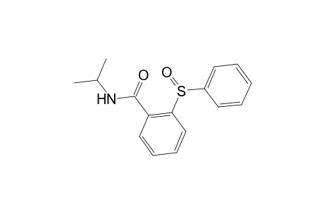 Benzamide, N-(1-methylethyl)-2-(phenylsulfinyl)-