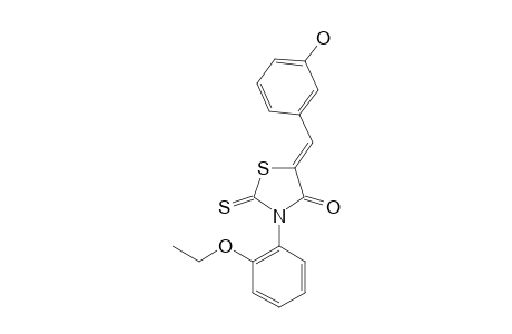(Z)-5-(3-HYDROXYBENZYLIDENE)-3-N-(2-ETHOXYPHENYL)-2-THIOXOTHIAZOLIDIN-4-ONE