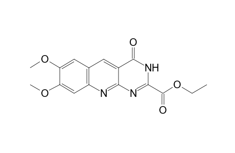 3,4-dihydro-7,8-dimethoxy-4-oxopyrimido[4,5-b]quinoline-2-carboxylic acid, ethyl ester