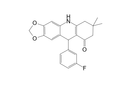 10-(3-fluorophenyl)-7,7-dimethyl-5,6,8,10-tetrahydro-[1,3]benzodioxolo[5,6-b]quinolin-9-one