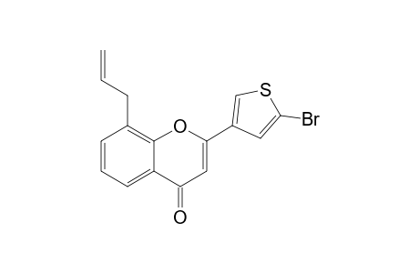 2-(5'-Bromo-3'-thienyl)-8-allylbenzopyran-4-one