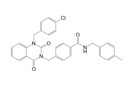 4-[(1-(4-chlorobenzyl)-2,4-dioxo-1,4-dihydro-3(2H)-quinazolinyl)methyl]-N-(4-methylbenzyl)benzamide