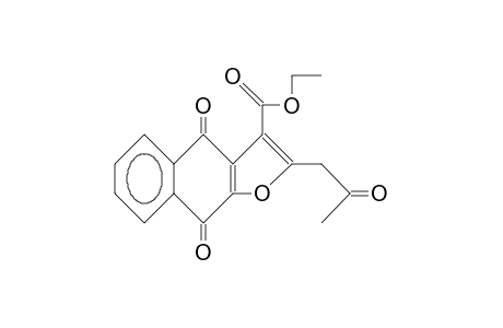 2-Acetonyl-4,9-dioxo-4,9-dihydro-naphtho(2,3-B)furan-3-carboxylic acid, ethyl ester