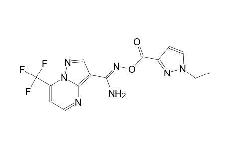 N'-{[(1-ethyl-1H-pyrazol-3-yl)carbonyl]oxy}-7-(trifluoromethyl)pyrazolo[1,5-a]pyrimidine-3-carboximidamide