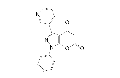 N(1)-Phenyl-3-(3'-pyridyl)-2,3-dihydropyrano[5,6-b]pyrazole-2,4-dione