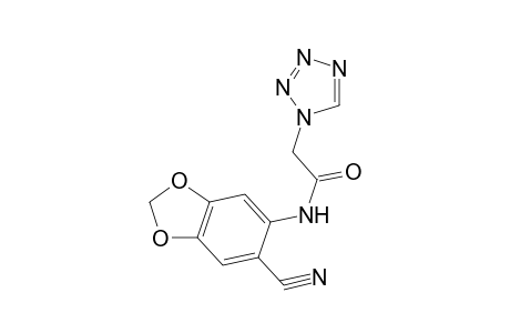 1H-1,2,3,4-Tetrazole-1-acetamide, N-(6-cyano-1,3-benzodioxol-5-yl)-