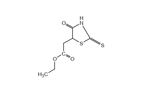 4-oxo-2-thioxo-5-thiazolidineacetic acid, ethyl ester